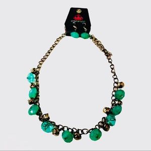PAPARAZZI | Emerald Beaded Necklace